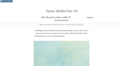 Desktop Screenshot of janinemedlinfineart.com