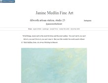 Tablet Screenshot of janinemedlinfineart.com